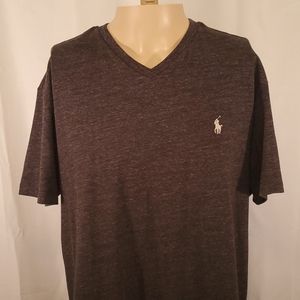 Polo Ralph Lauren L Custom Fit Light Black V-neck Tshirt